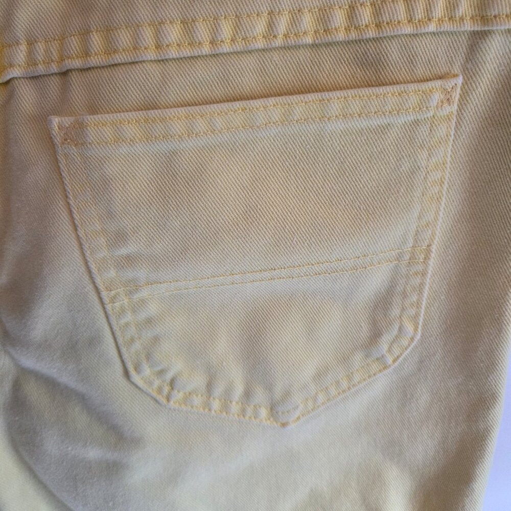 Vintage Riders Yellow Denim High Waist Mom Jean Shorts - Picture 6 of 10